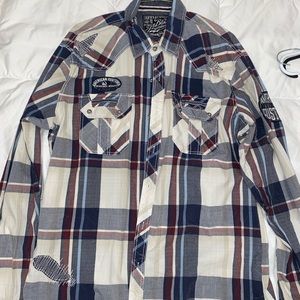 Affliction - Men’s long sleeve button down - size Large